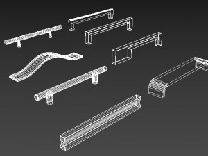 kitchen handles 3D 모델