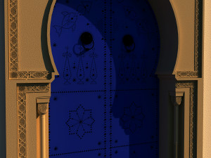 traditional tunisian door Modelo 3D