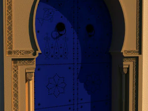 traditional tunisian door 3D Model