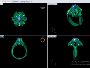 flower ring 3D Print Model