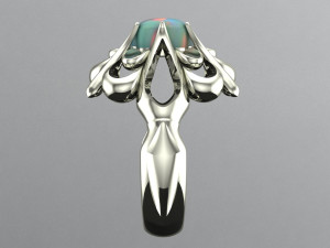 flower ring Modèles 3D en vedette