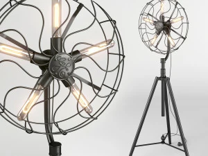 플로어 램프 다이얼마 브라운 db003913 3D 모델