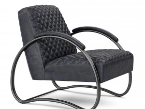 fotel dialma brązowy db003975 Model 3D