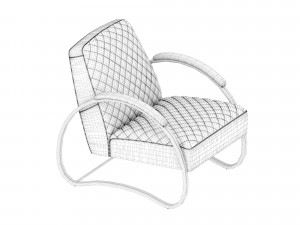 armchair dialma brown db003975 Model 3D