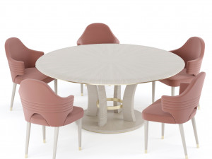 table brad and chair carol by antonelli atelier 3Dモデル