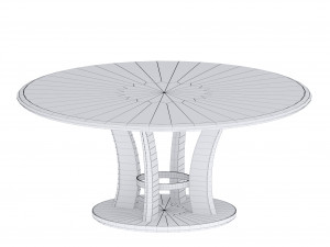 table brad and chair carol by antonelli atelier 3D Модель
