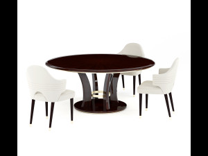 table brad and chair carol by antonelli atelier 3D Модель