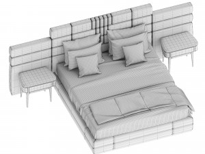 bed norton by antonelli atelier Model 3D