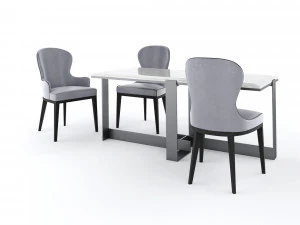 table jacques and chair you by flexform 3D Model