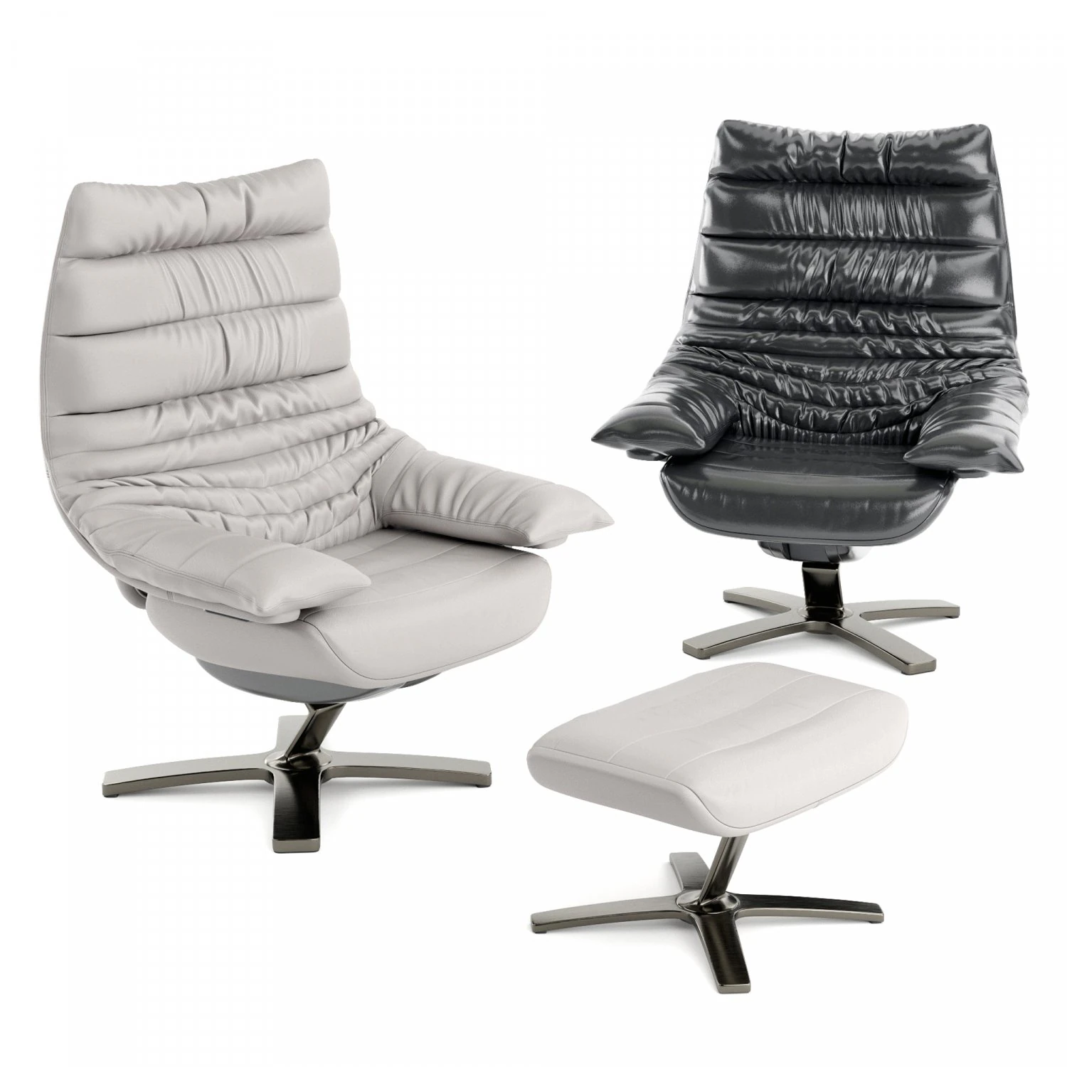 recliner chair re-vive lounge by natuzzi 3D Model .c4d .max .obj .3ds .fbx .stl .blend