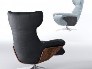 ilia recliner chair by natuzzi 3D Model