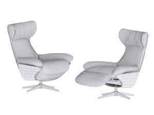 ilia recliner chair by natuzzi 3D Model