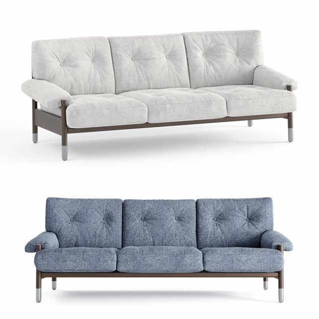 sofa sella by tacchini 3Dモデル .c4d .max .obj .3ds .fbx .stl .blend 