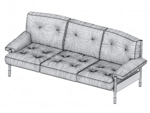 sofa sella by tacchini 3Dモデル