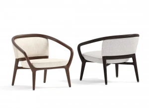 armchair pamina by giorgetti 3D Model