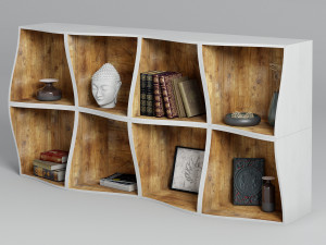 bookcase db005500 by dialma brown Modelo 3D