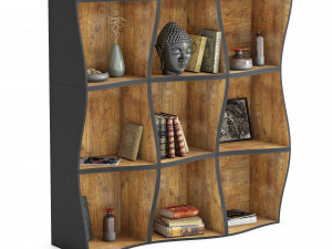 bookcase db005500 by dialma brown Modelo 3D