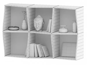 bookcase db005500 by dialma brown 3D Model