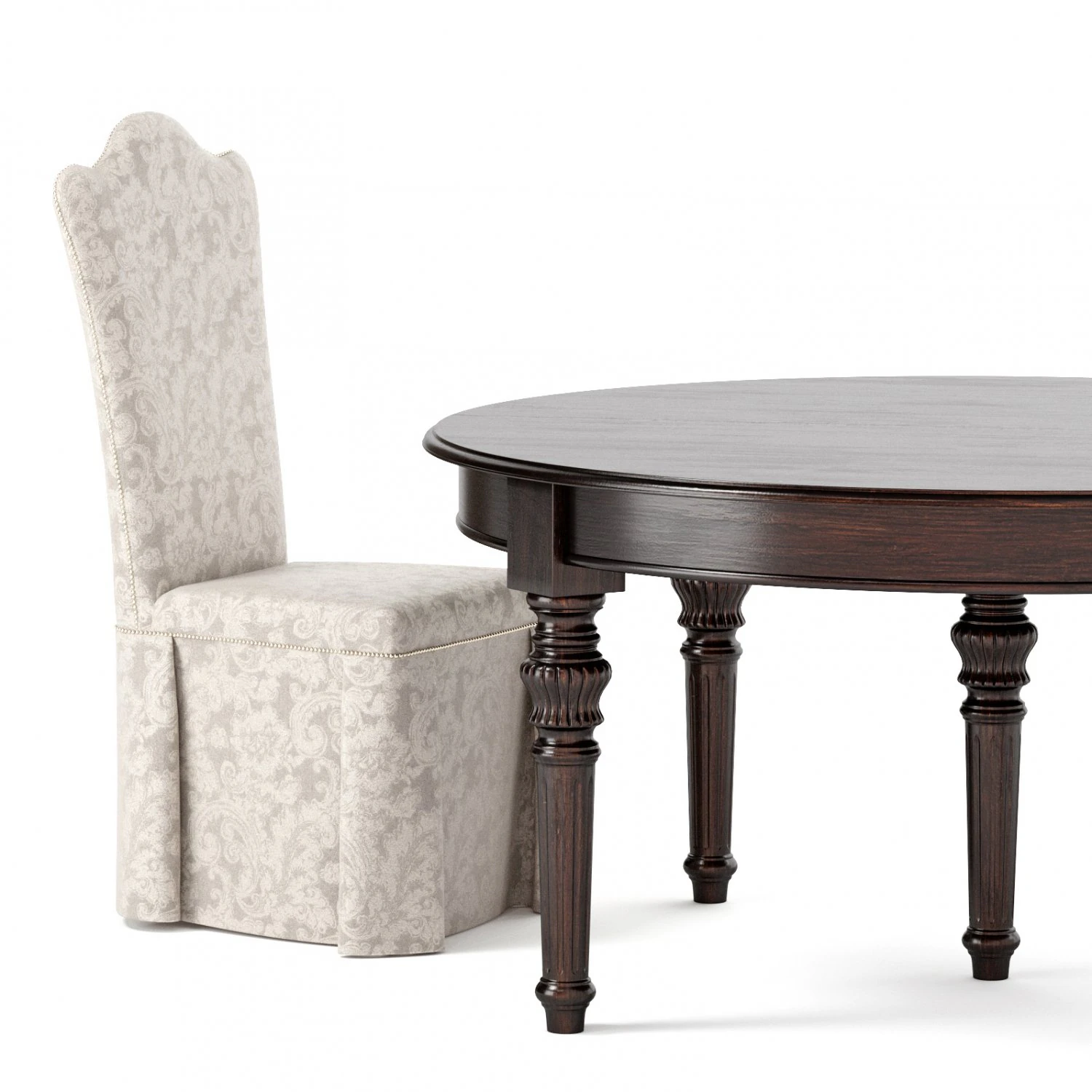 table and chair by dolfi 3D Model .c4d .max .obj .3ds .fbx .stl .blend