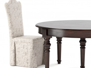 table and chair by dolfi 3Dモデル