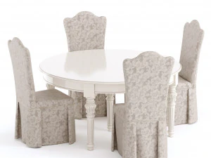 table and chair by dolfi 3D Model
