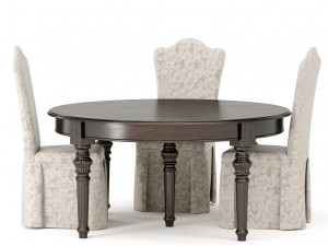 table and chair by dolfi Modelo 3D