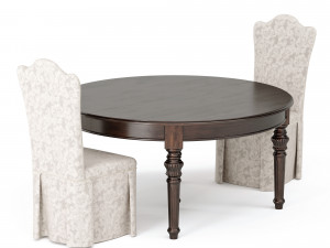 table and chair by dolfi Modelo 3D
