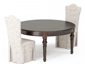 table and chair by dolfi 3D Model