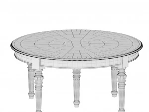 table and chair by dolfi 3D Model