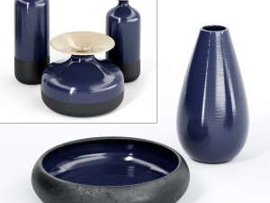 ceramic vases stromboli by natuzzi 3Dモデル