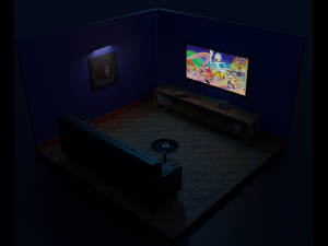 living room 3D Модель