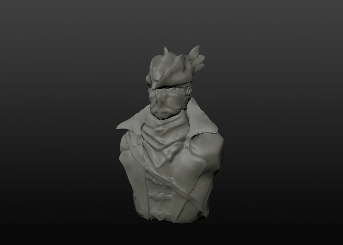 goodhunter bloodborne 3D Model .c4d .max .obj .3ds .fbx .stl .blend