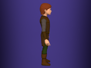 fantasy medieval rigged young male 1 Model 3D