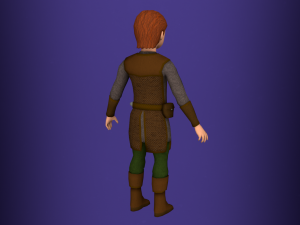 fantasy medieval rigged young male 1 Model 3D