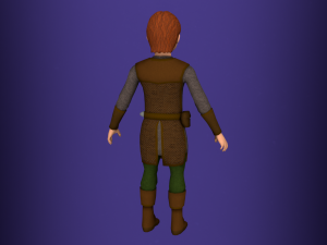 fantasy medieval rigged young male 1 Model 3D