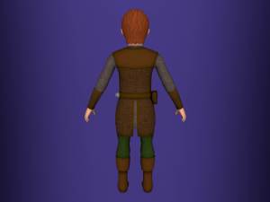 fantasy medieval rigged young male 1 Model 3D