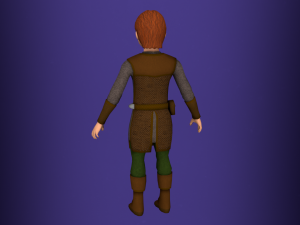 fantasy medieval rigged young male 1 Model 3D