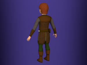 fantasy medieval rigged young male 1 Model 3D