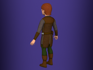 fantasy medieval rigged young male 1 Model 3D