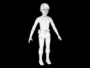 fantasy medieval rigged young female 1 3D 모델