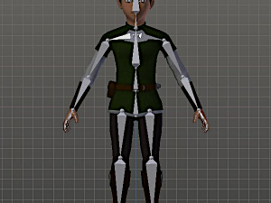 fantasy medieval rigged young female 1 3D 모델
