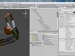 fantasy medieval rigged young female 1 3D 모델