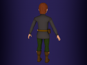 fantasy medieval rigged young male 2 3D Model