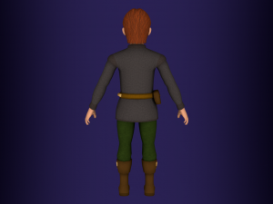 fantasy medieval rigged young male 2 3D Model