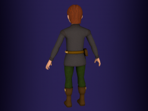 fantasy medieval rigged young male 2 3D Model