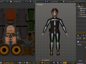 fantasy medieval rigged young male 2 3D Model