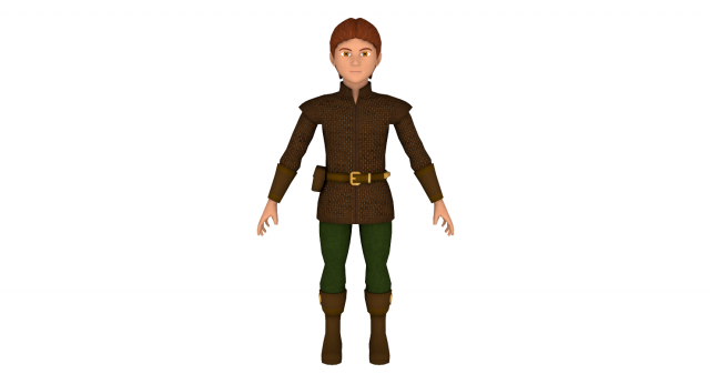 fantasy medieval rigged young male 3 Modelo 3D .c4d .max .obj .3ds .fbx .stl .blend 