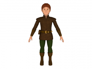 fantasy medieval rigged young male 3 3D 모델