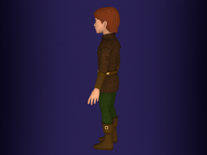 fantasy medieval rigged young male 3 Modelo 3D