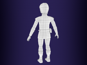 fantasy medieval rigged young male 3 Modelo 3D
